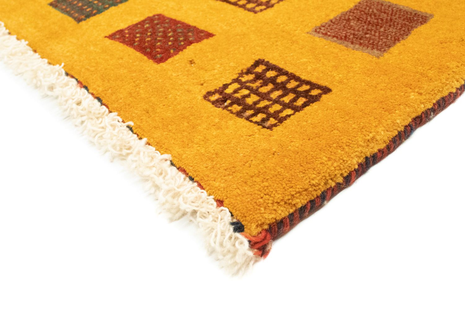 Tapis Gabbeh - Loribaft Persan - 181 x 130 cm - or