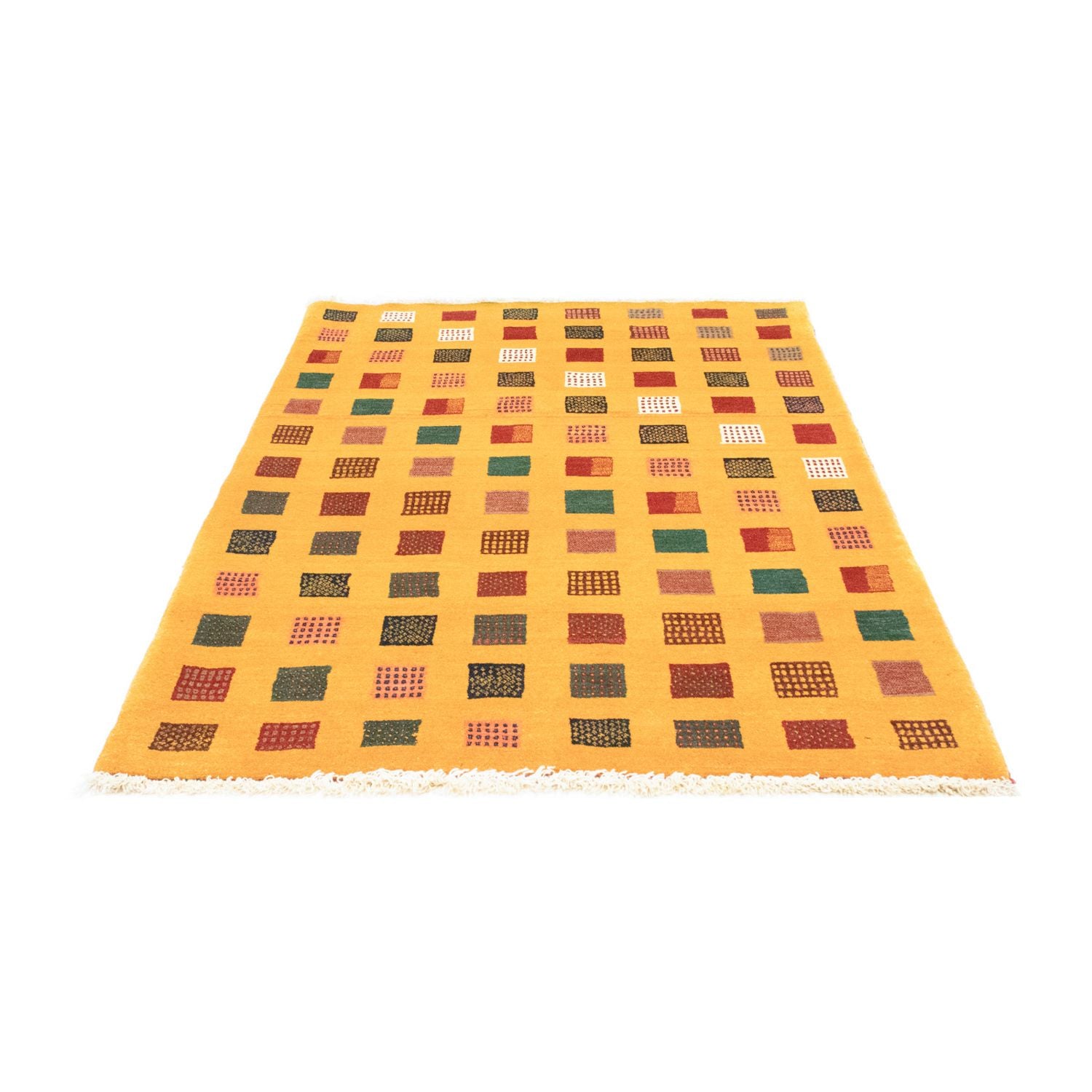 Tapis Gabbeh - Loribaft Persan - 181 x 130 cm - or