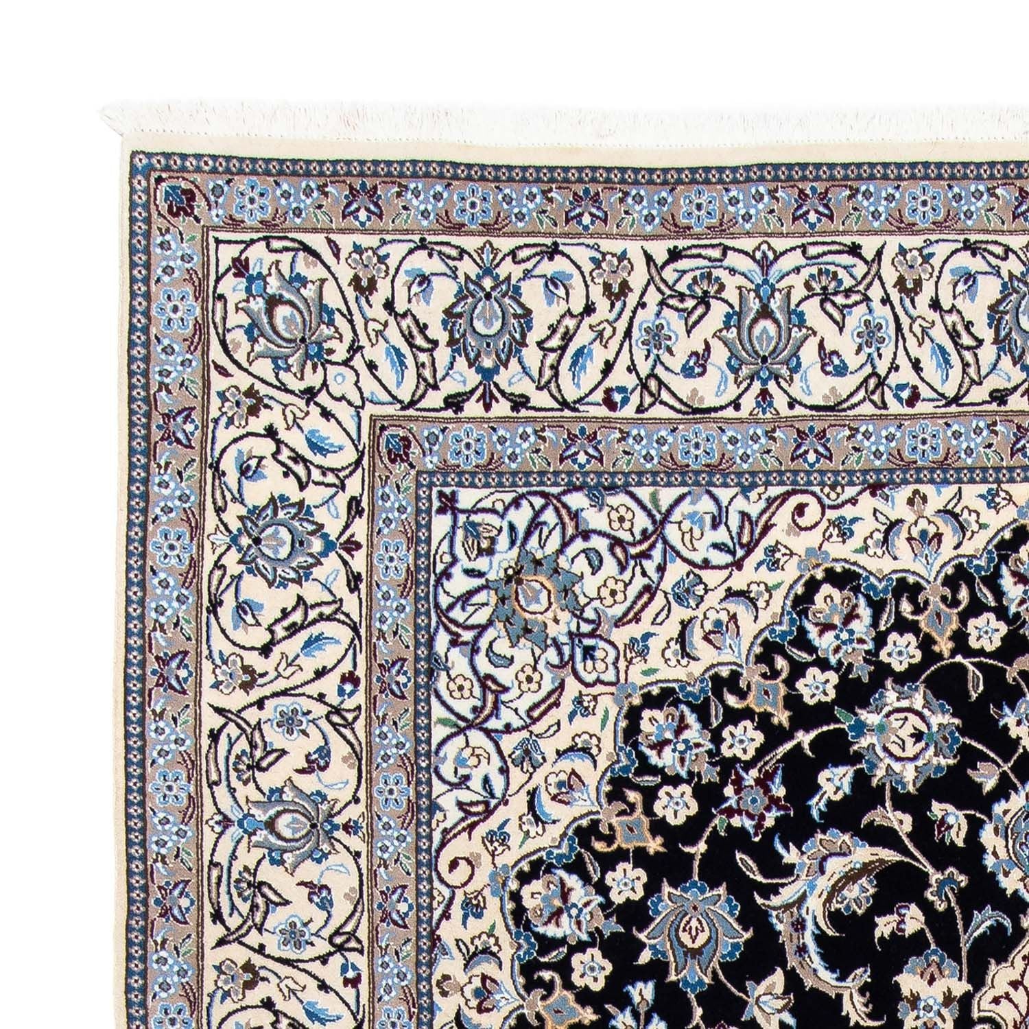 Tapis persan - Nain - Royal - 292 x 200 cm - noir