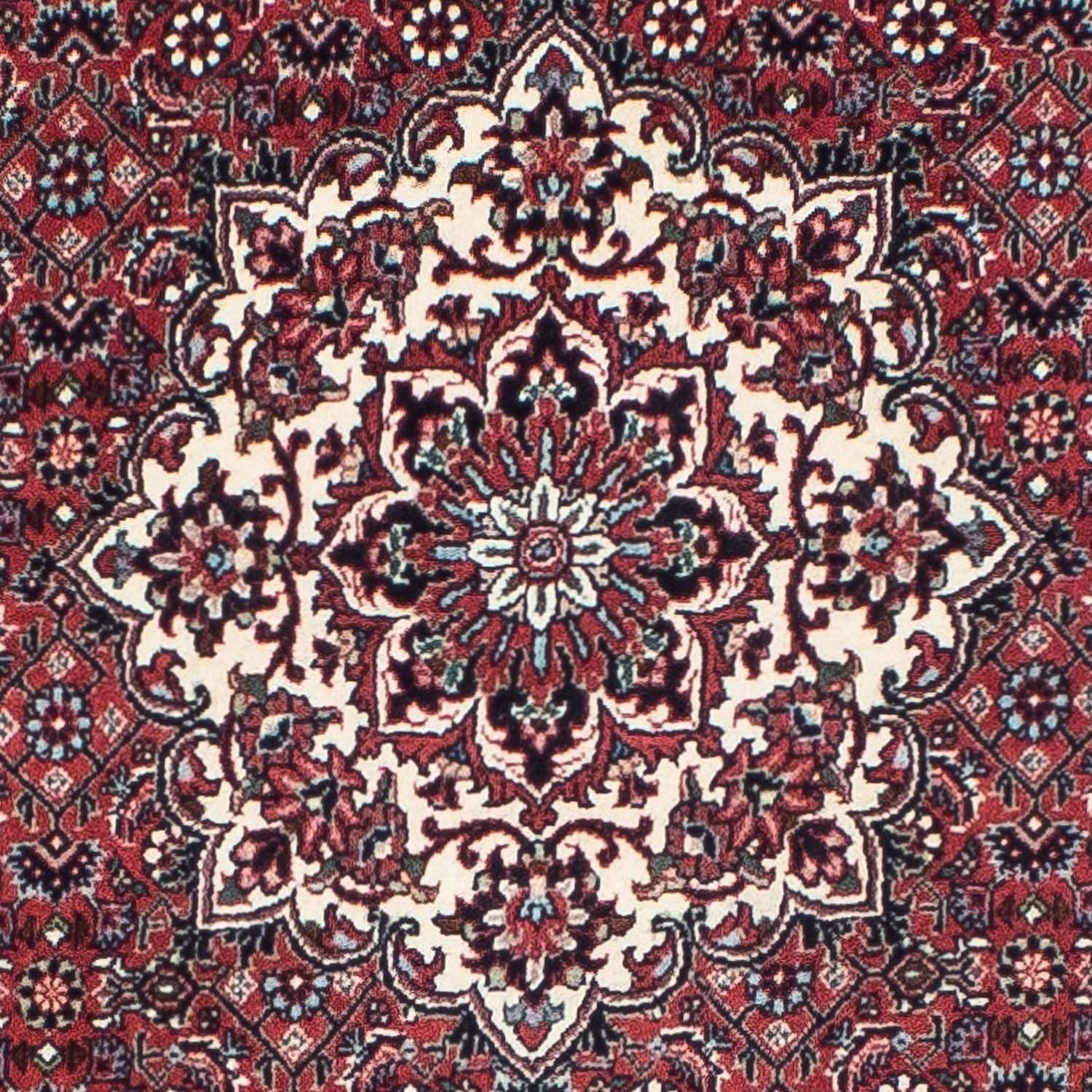 Tapis de couloir Tapis persan - Bidjar - 206 x 75 cm - rouge clair