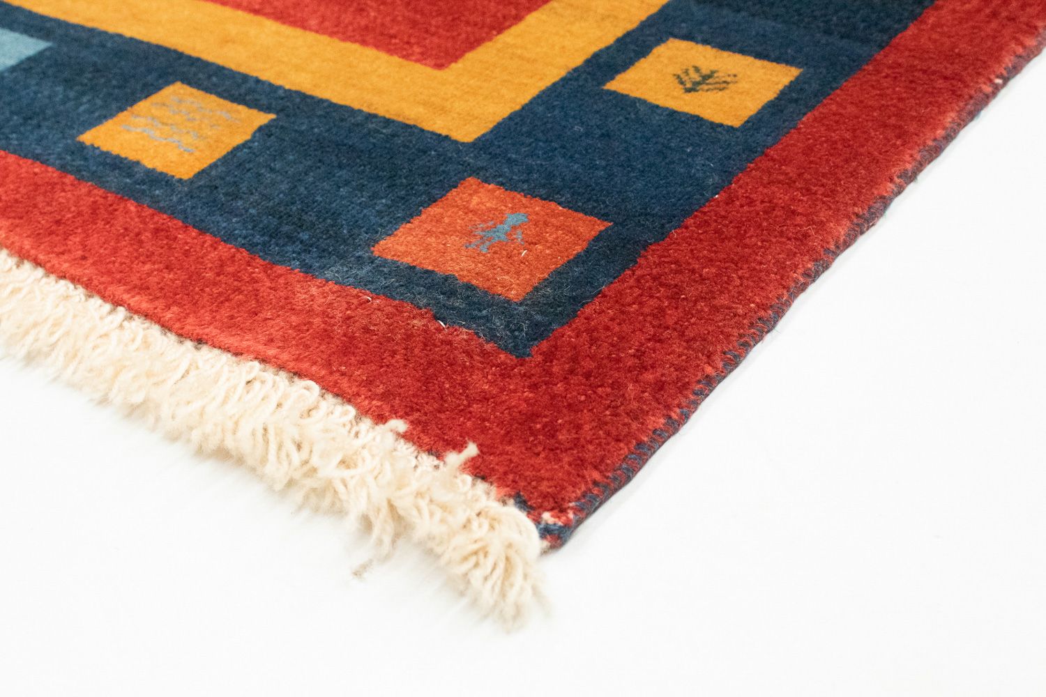 Tapis de couloir Tapis Gabbeh - Loribaft Persan - 175 x 102 cm - rouge