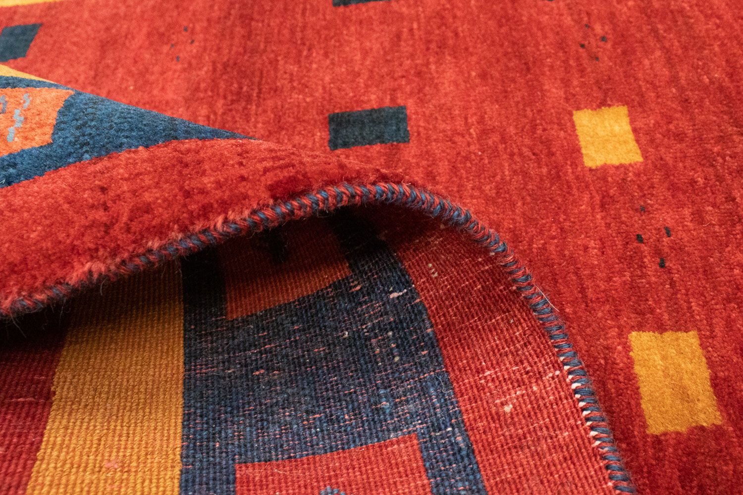 Tapis de couloir Tapis Gabbeh - Loribaft Persan - 175 x 102 cm - rouge