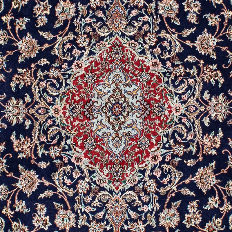 Tapis persan - Tabriz - Royal - 198 x 129 cm - bleu foncé