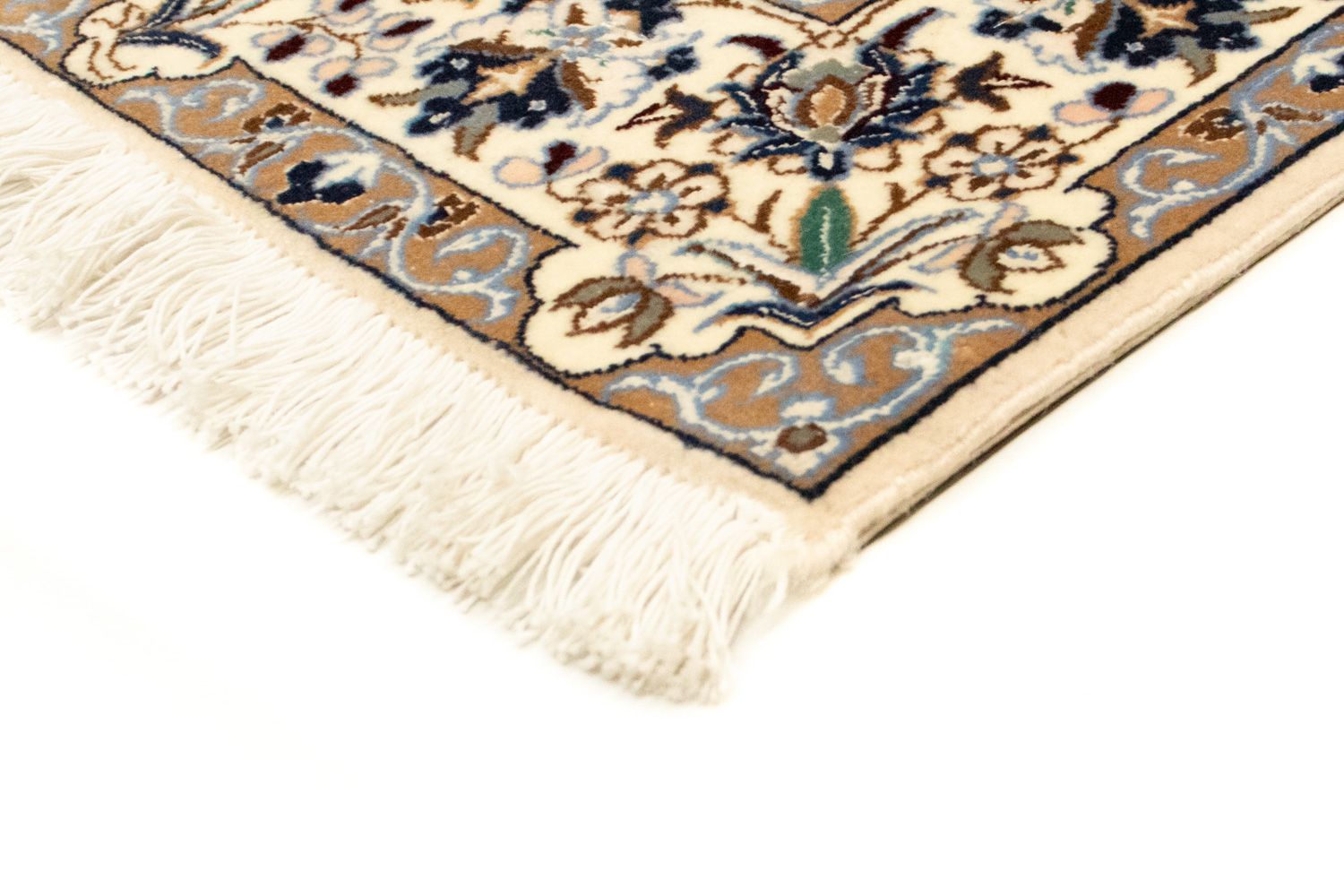 Tapis persan - Nain - Premium - 151 x 100 cm - bleu foncé