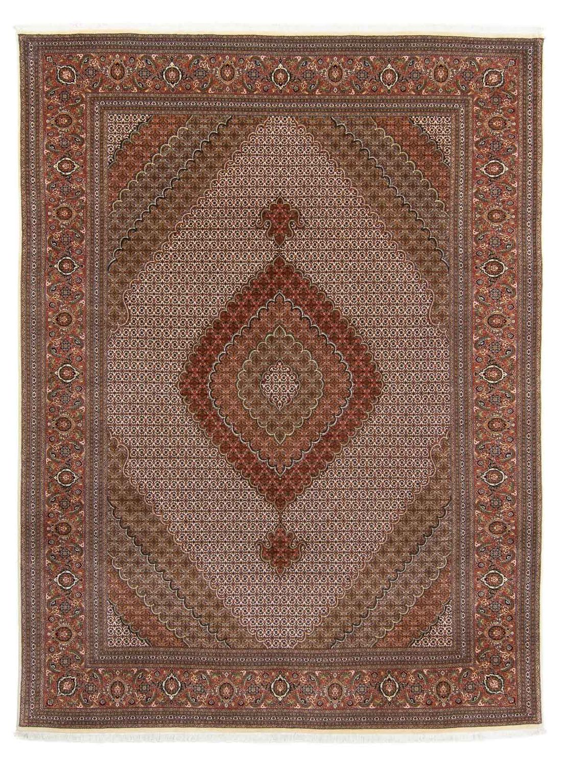 Tapis persan - Tabriz - Royal - 349 x 250 cm - marron