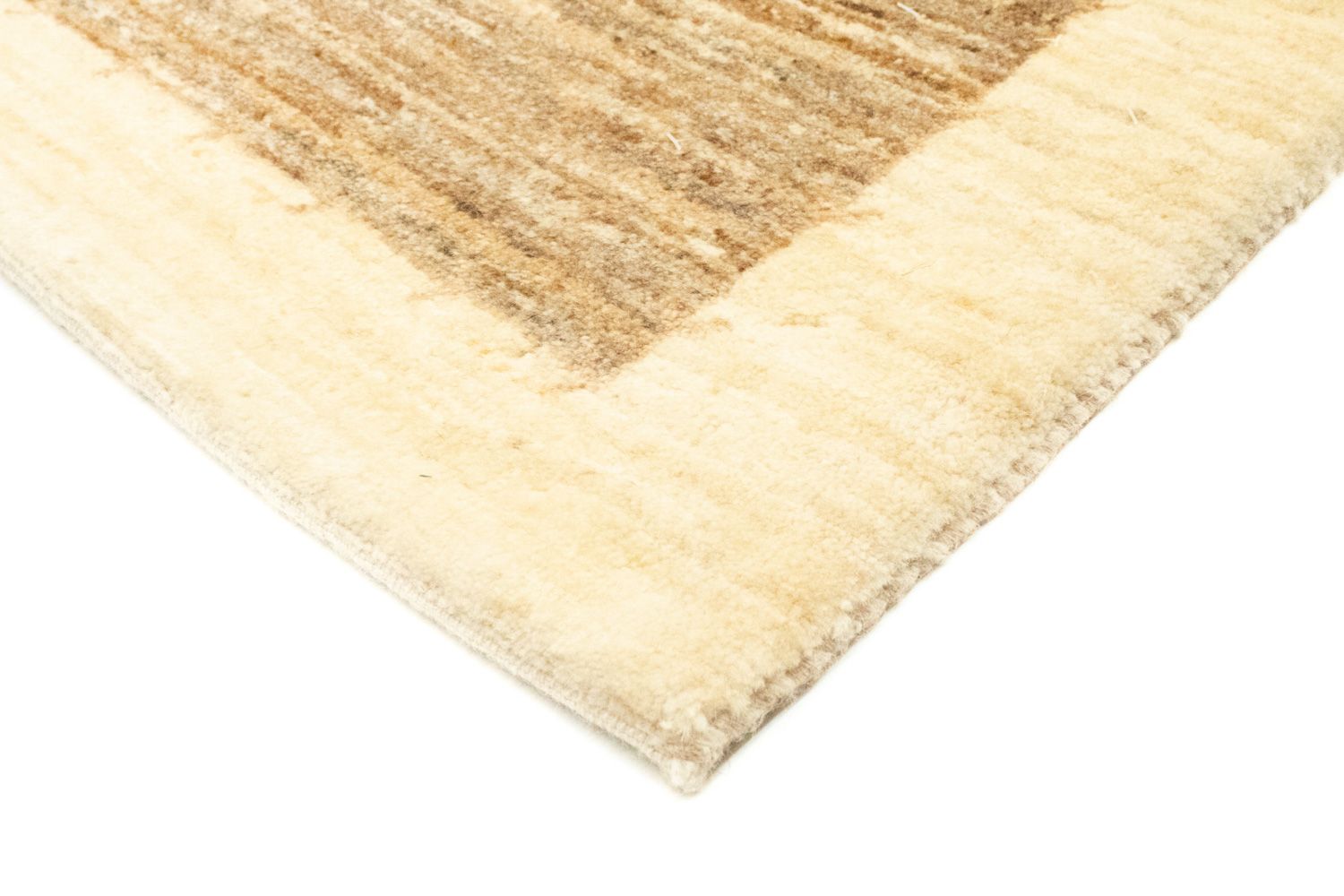 Tapis Gabbeh - Loribaft Persan - 242 x 162 cm - marron clair