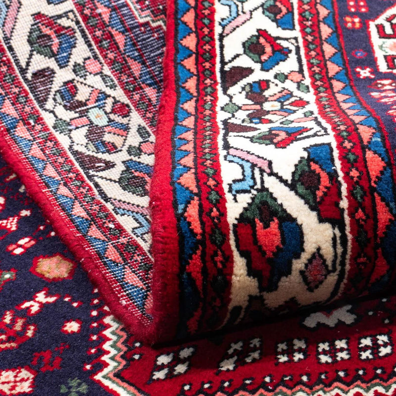 Tapis persan - Nomadic - 150 x 103 cm - rouge foncé
