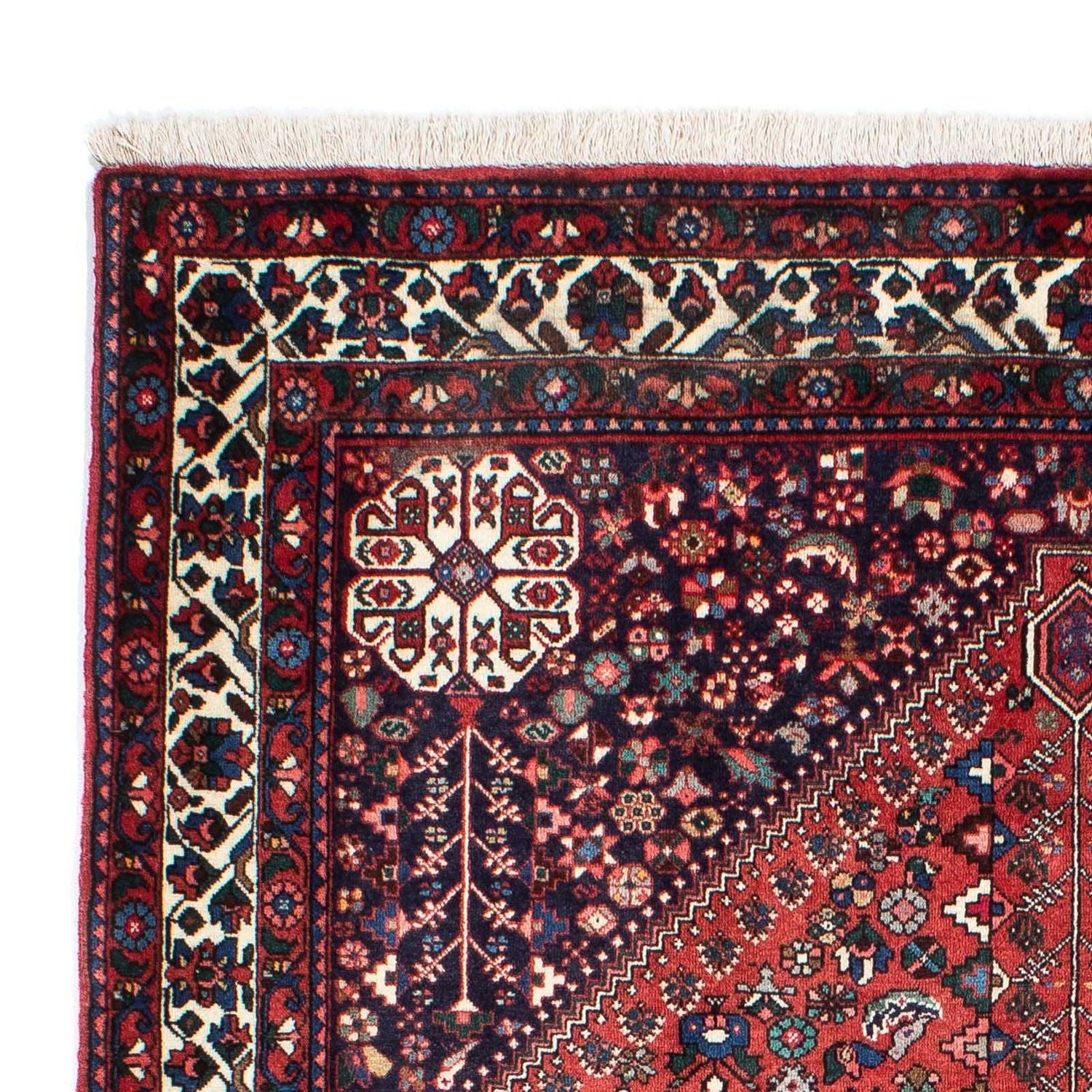 Tapis Gabbeh - Persan Kashkuli - 203 x 153 cm - rouge foncé