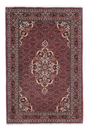 Tapis persan - Bidjar - 202 x 132 cm - rouge clair