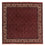 Tapis persan - Bidjar carré  - 212 x 205 cm - rouge foncé