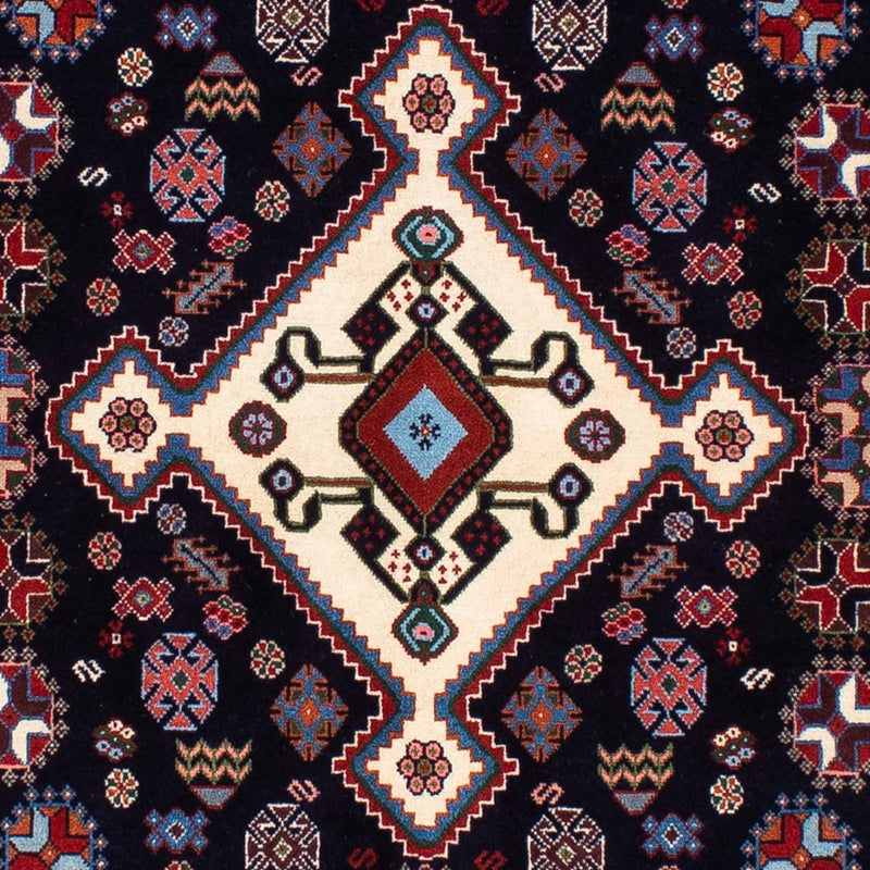 Tapis Gabbeh - Persan Kashkuli - 212 x 143 cm - bleu foncé