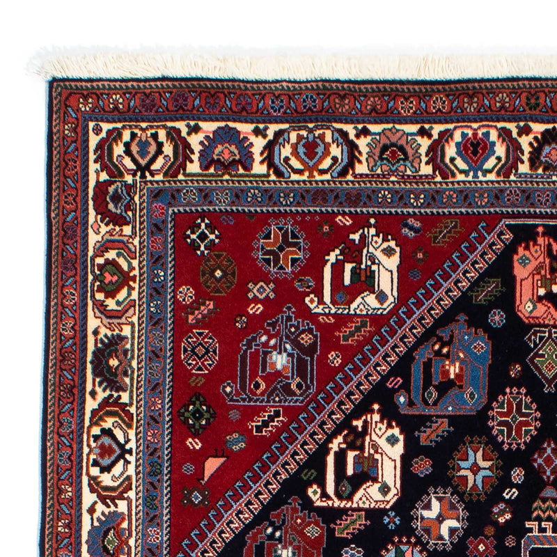 Tapis Gabbeh - Persan Kashkuli - 212 x 143 cm - bleu foncé