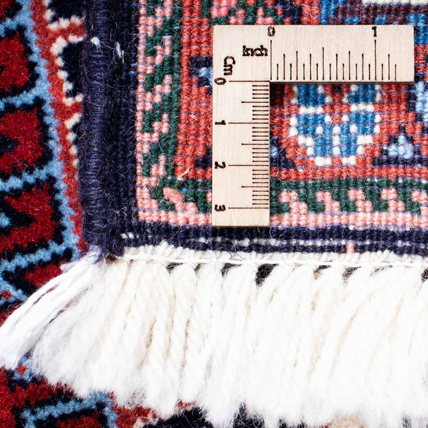 Tapis Gabbeh - Persan Kashkuli - 212 x 143 cm - bleu foncé