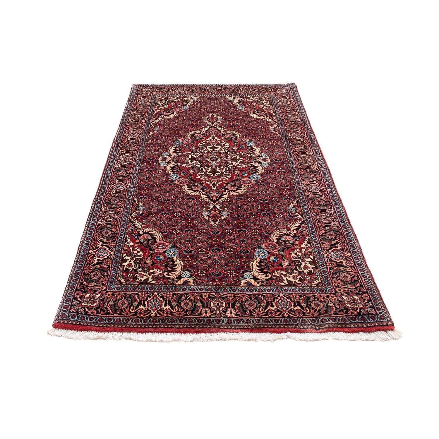 Tapis de couloir Tapis persan - Bidjar - 192 x 103 cm - rouge clair