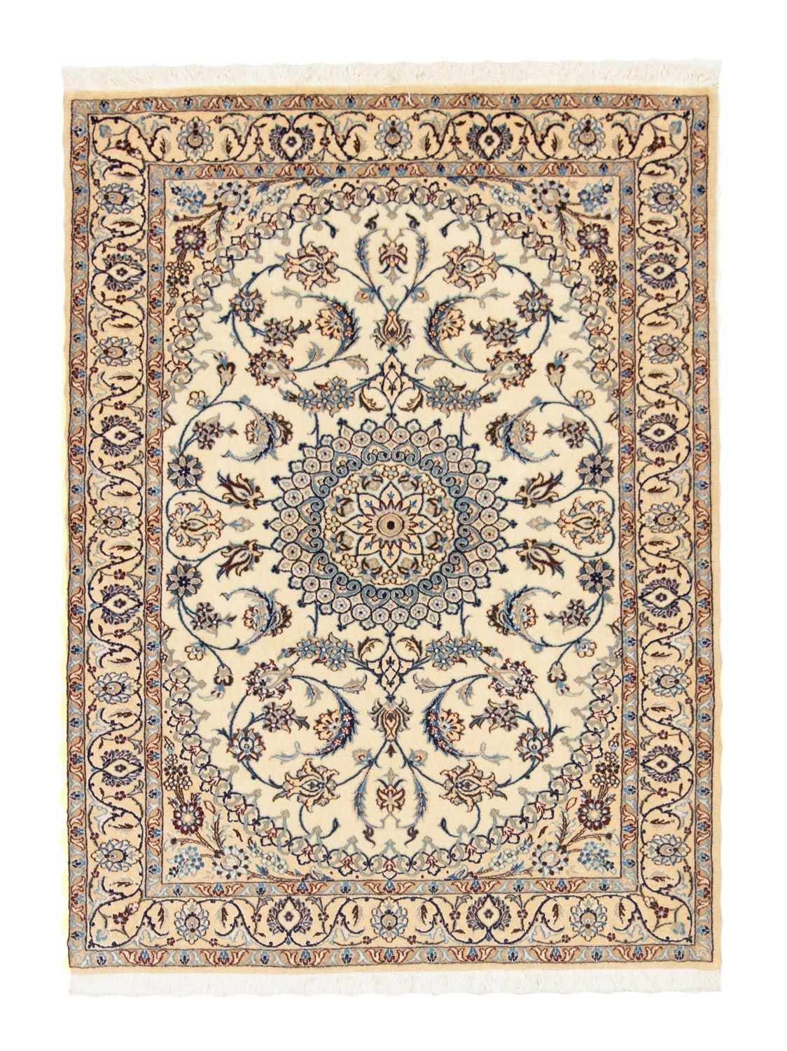 Tapis persan - Nain - Premium - 135 x 102 cm - beige