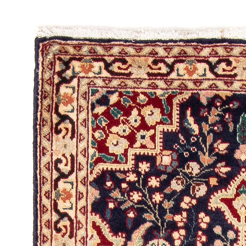 Tapis persan - Tabriz - 134 x 86 cm - bleu foncé