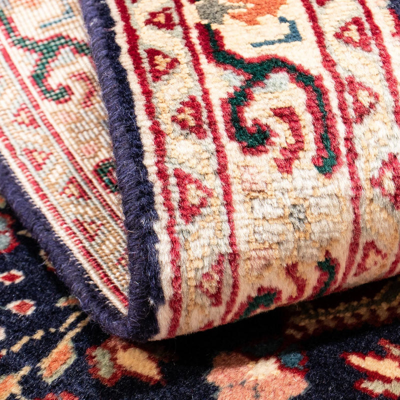 Tapis persan - Tabriz - 134 x 86 cm - bleu foncé