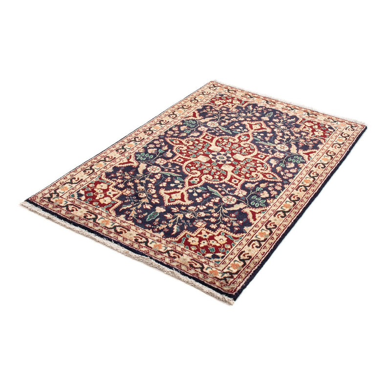 Tapis persan - Tabriz - 134 x 86 cm - bleu foncé