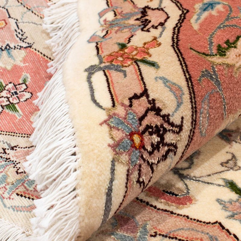 Tapis persan - Tabriz - Royal ronde  - 150 x 150 cm - beige