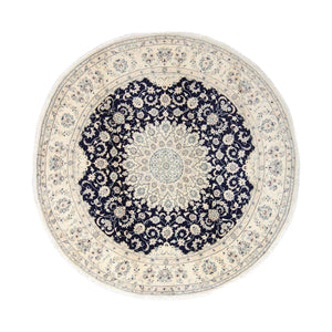 Tapis persan - Nain - 352 x 248 cm - bleu foncé