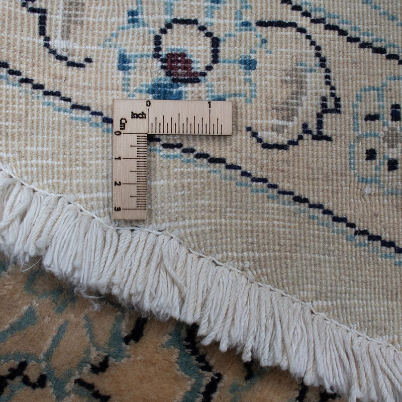 Tapis persan - Nain ronde  - 287 x 287 cm - rouge foncé