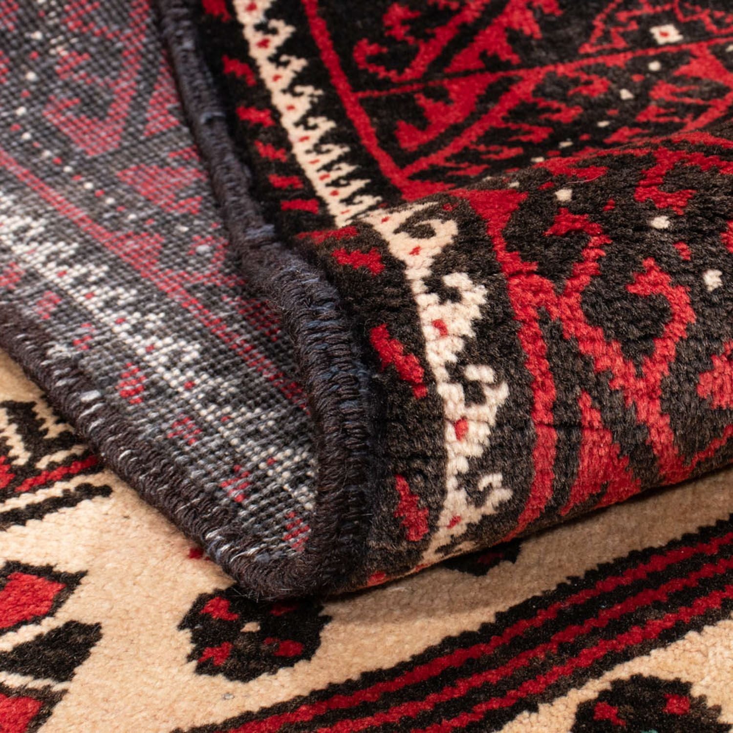 Tapis Belutsch - 199 x 115 cm - rouge