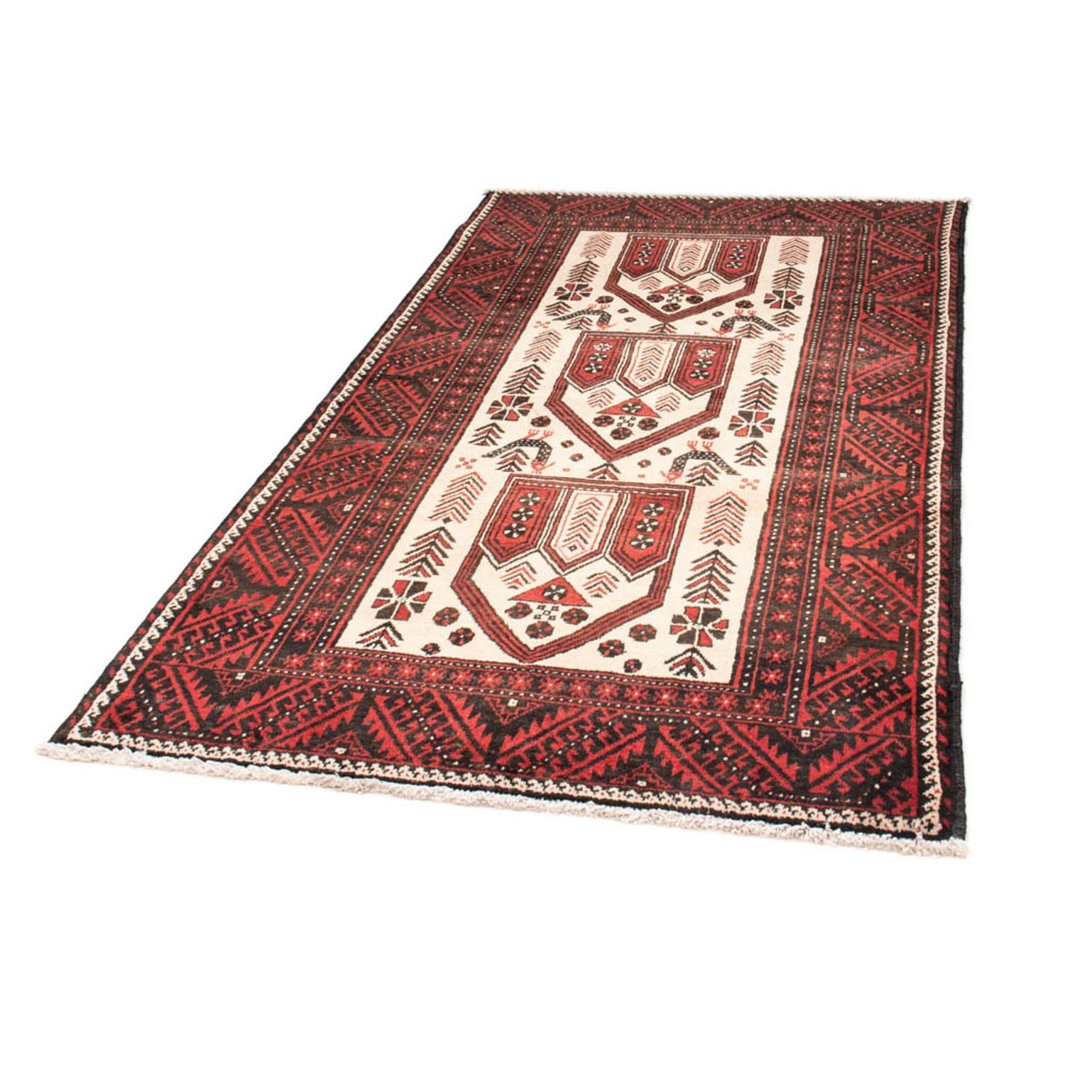 Tapis Belutsch - 199 x 115 cm - rouge