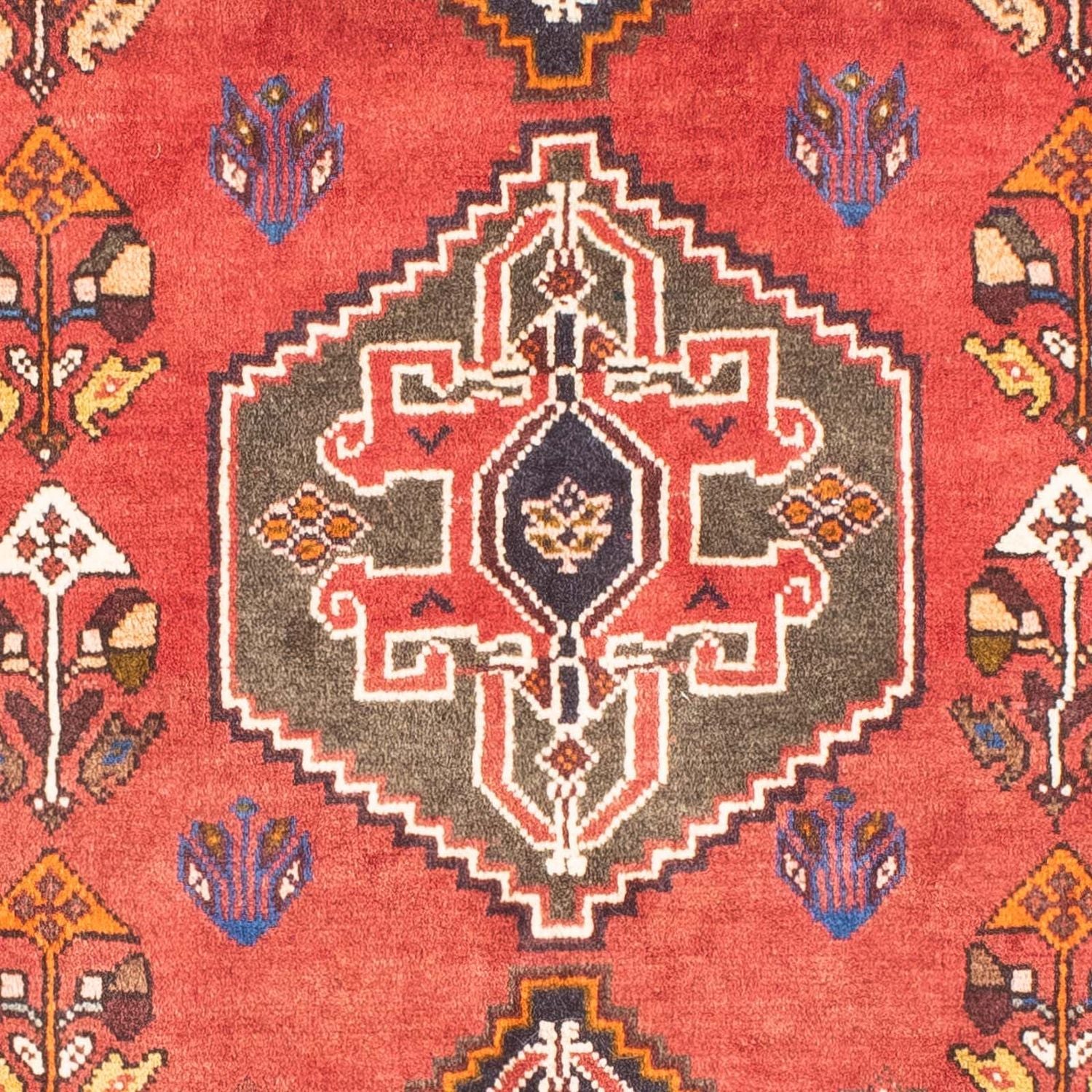 Tapis de couloir Tapis persan - Nomadic - 164 x 80 cm - rouge foncé