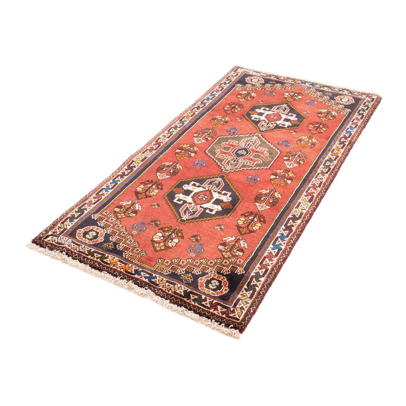 Tapis de couloir Tapis persan - Nomadic - 164 x 80 cm - rouge foncé