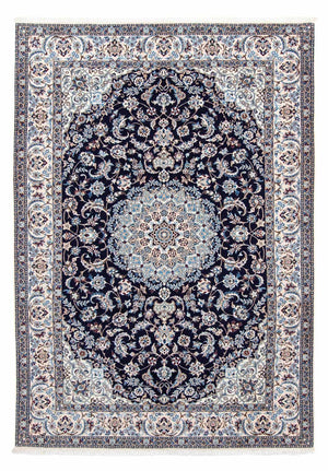 Tapis persan - Nain - Royal - 300 x 202 cm - bleu foncé