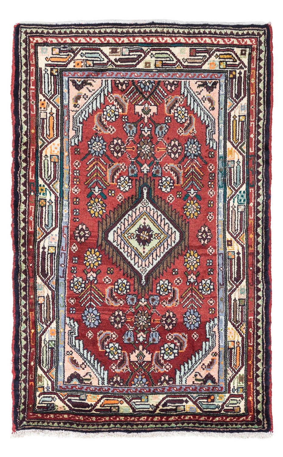 Tapis persan - Nomadic - 128 x 80 cm - rouge