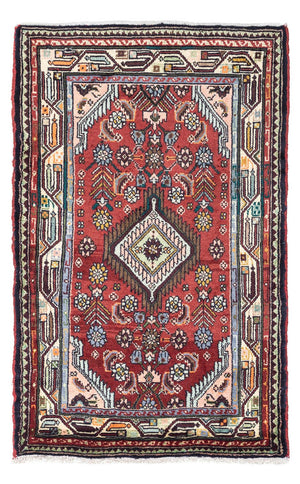 Tapis persan - Nomadic - 128 x 80 cm - rouge