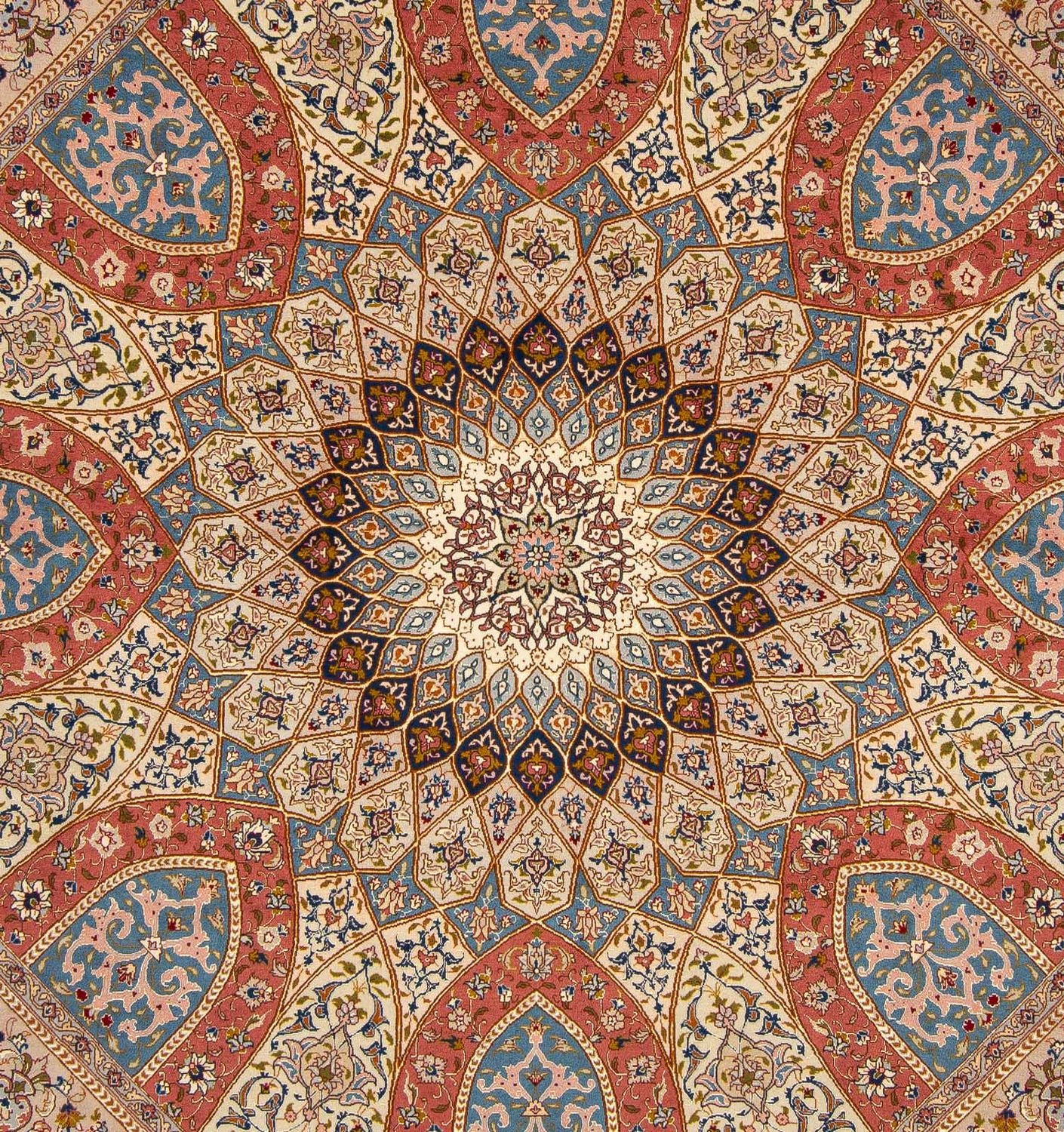 Tapis persan - Tabriz - Royal carré  - 254 x 248 cm - multicolore