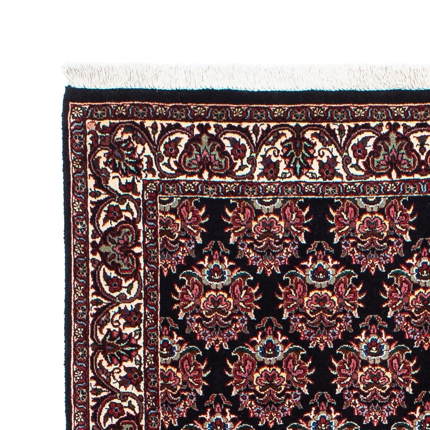 Tapis de couloir Tapis persan - Bidjar - 200 x 100 cm - bleu foncé