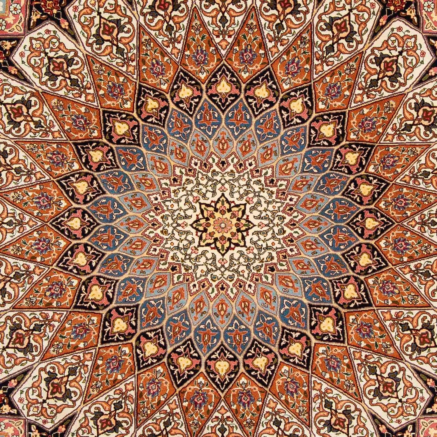Tapis persan - Tabriz - 351 x 254 cm - marron clair