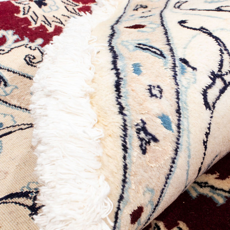 Tapis persan - Nain ronde  - 245 x 245 cm - rouge foncé