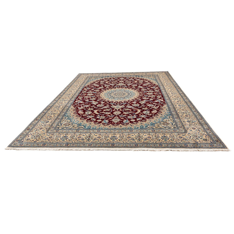 Tapis persan - Nain - Royal - 344 x 245 cm - rouge foncé