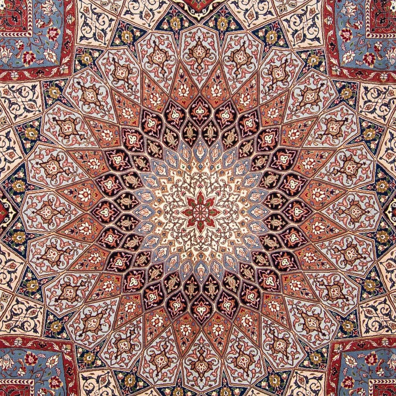 Tapis persan - Tabriz - Royal carré  - 300 x 298 cm - multicolore