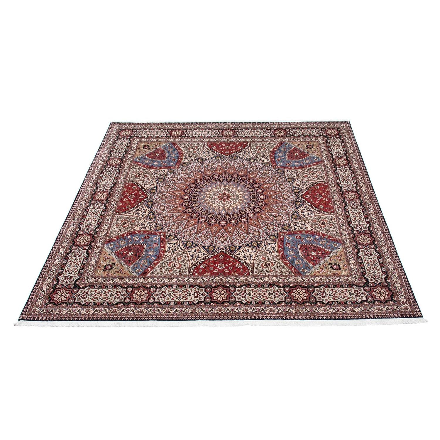 Tapis persan - Tabriz - Royal carré  - 300 x 298 cm - multicolore