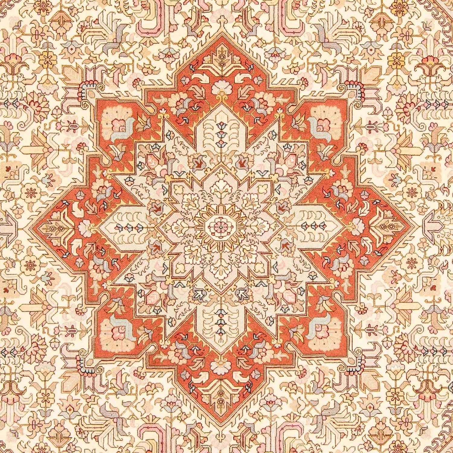 Tapis persan - Tabriz - Royal - 305 x 207 cm - beige