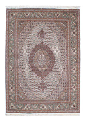 Tapis persan - Tabriz - 210 x 151 cm - marron clair