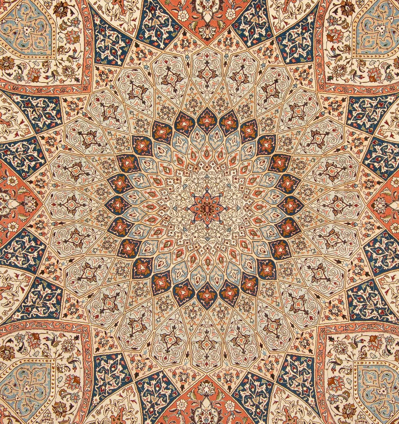 Tapis persan - Tabriz - Royal carré  - 264 x 253 cm - marron clair