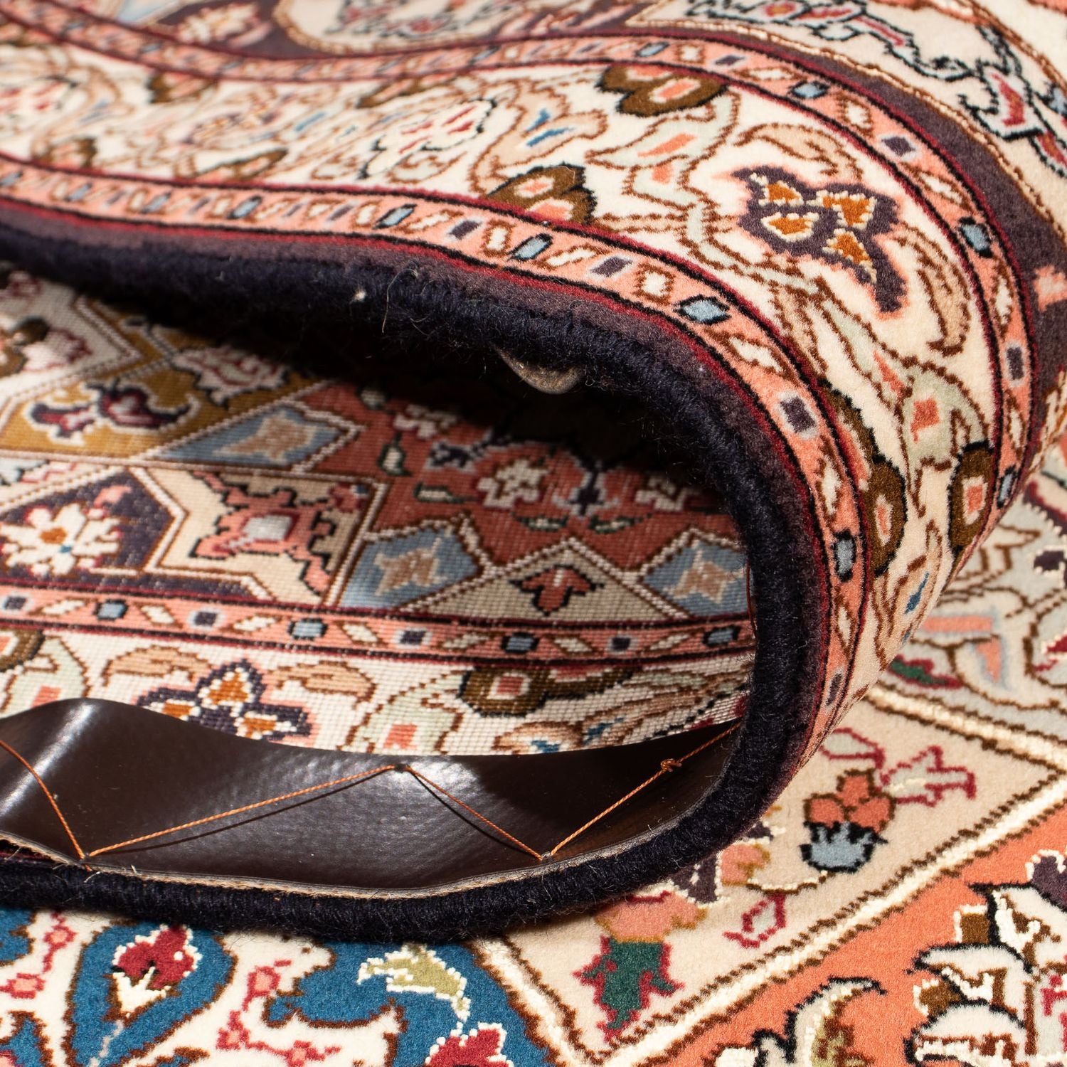 Tapis persan - Tabriz - Royal carré  - 264 x 253 cm - marron clair