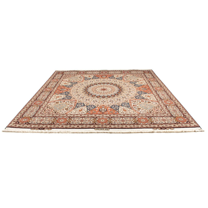 Tapis persan - Tabriz - Royal carré  - 264 x 253 cm - marron clair