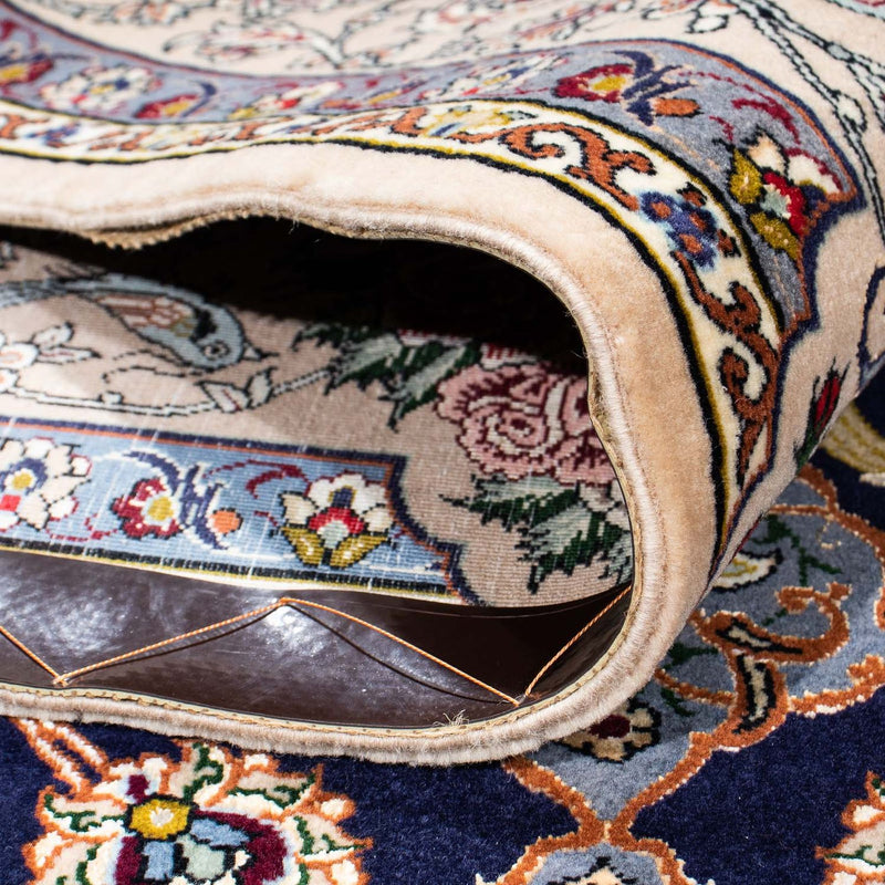 Tapis persan - Isfahan - Premium - 235 x 160 cm - bleu foncé