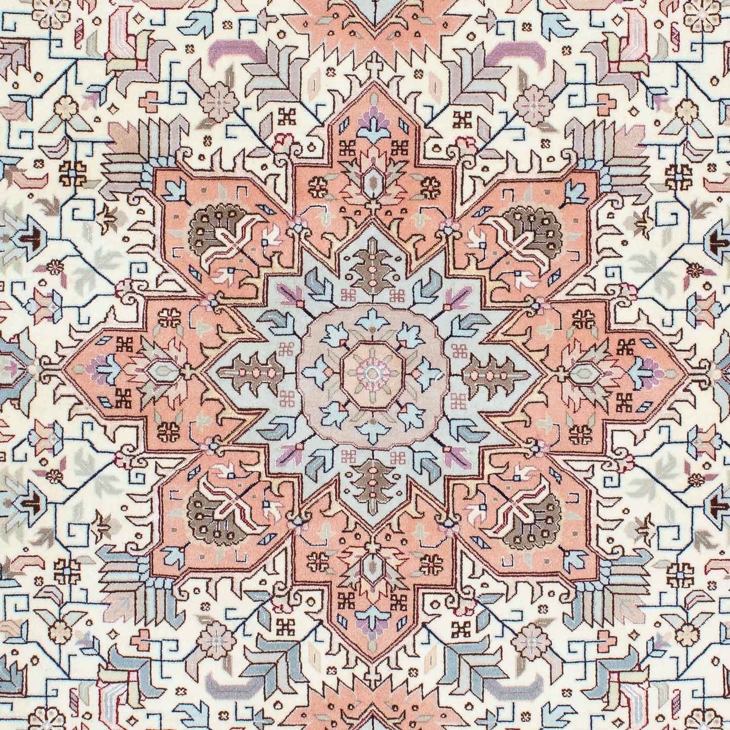Tapis persan - Tabriz - Royal - 202 x 150 cm - beige
