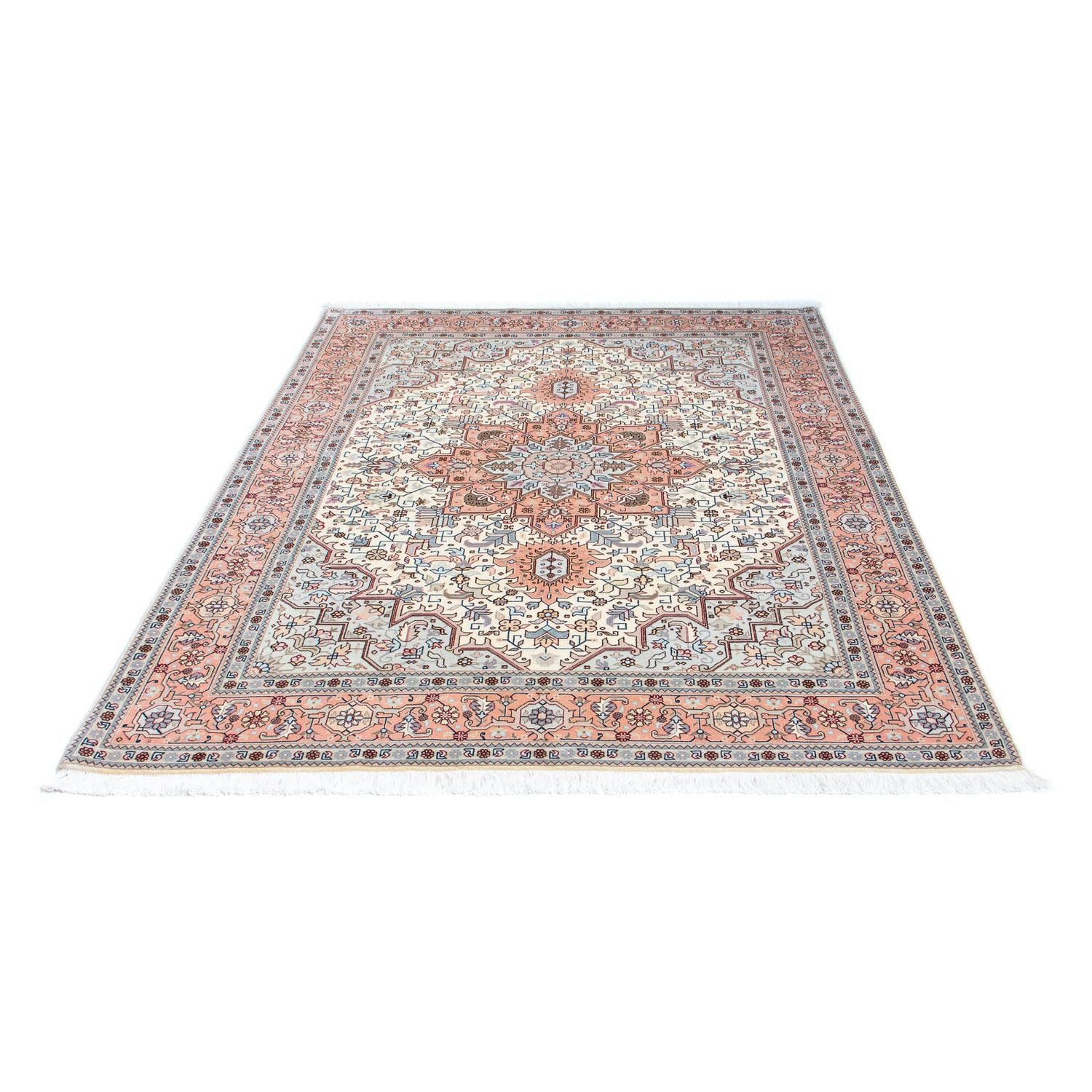 Tapis persan - Tabriz - Royal - 202 x 150 cm - beige