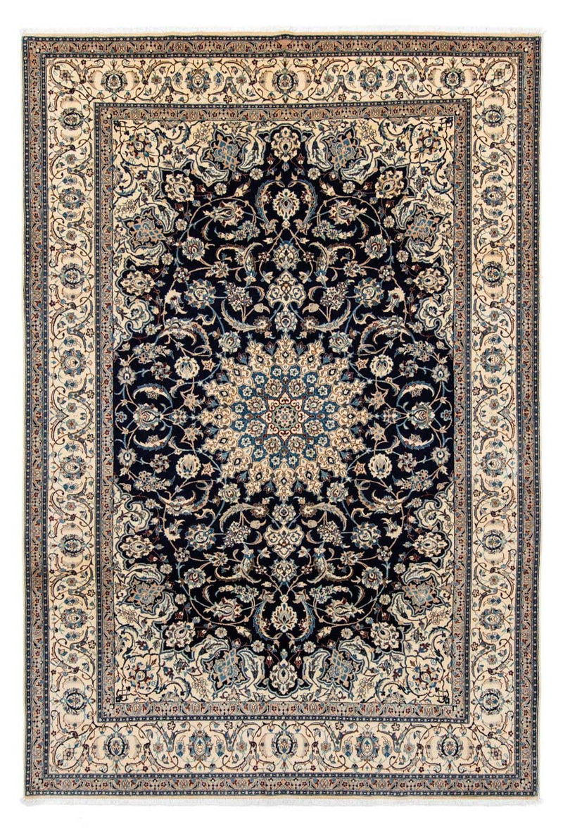 Tapis persan - Nain - Royal - 309 x 203 cm - noir