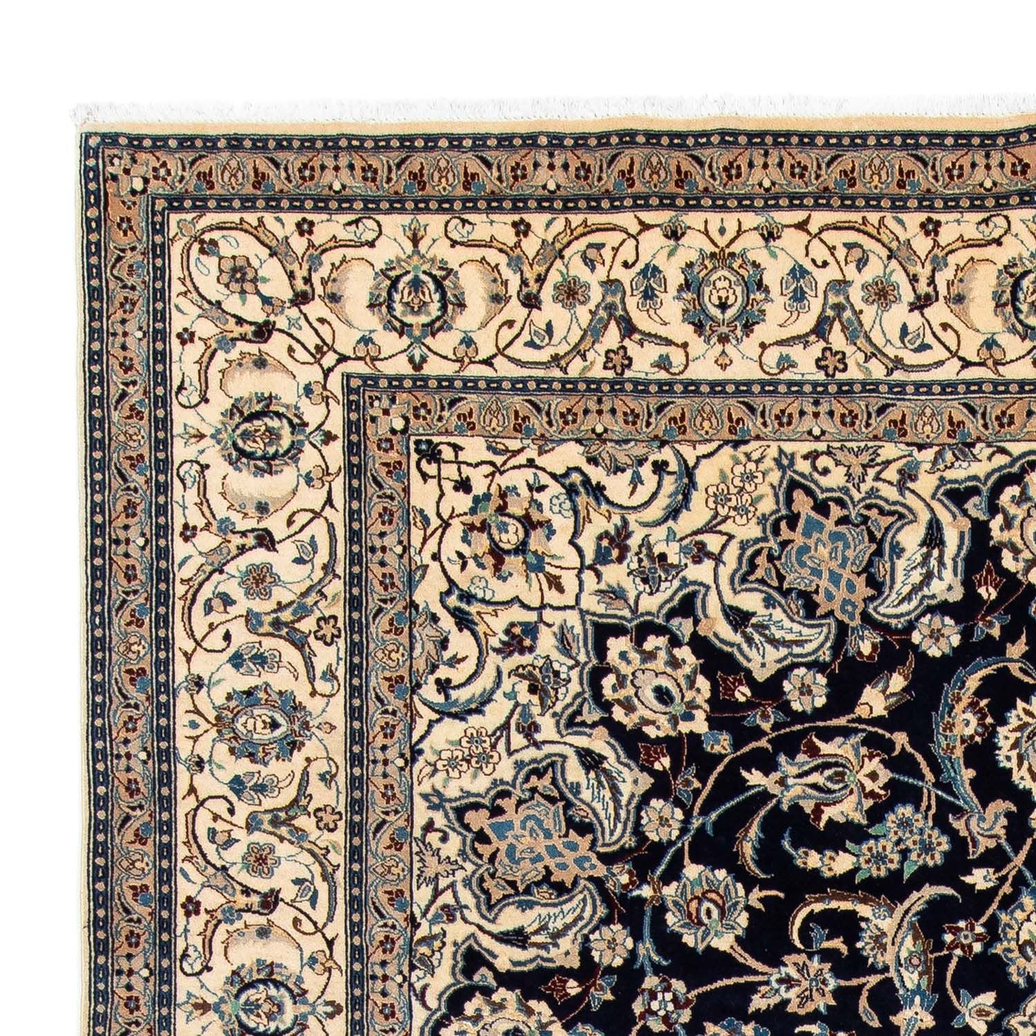 Tapis persan - Nain - Royal - 309 x 203 cm - noir