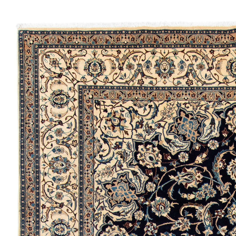 Tapis persan - Nain - Royal - 309 x 203 cm - noir
